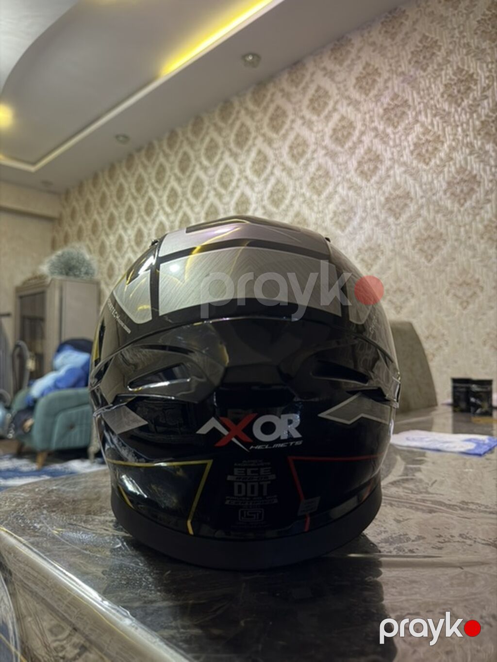 Axor tam üzlü motosiklet dəbilqəsi - Brend/model: Axor (Chrometech — Motosiklet geyimi, Xırdalan (3)