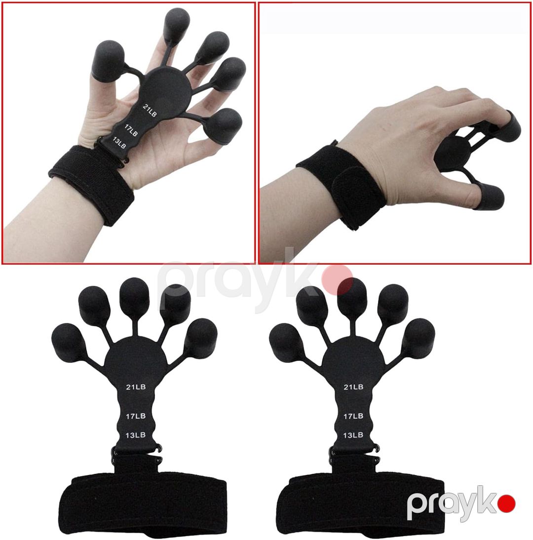 Yüksək Keyfiyyətli Qapalı Barmaq Espanderi Bilək Məşqi Üçün Təkmilləşdirilmiş Rezin Espander Qapalı Silikon Bilək Trinajoru — Fitness və simulyatorlar, Bakı (5)