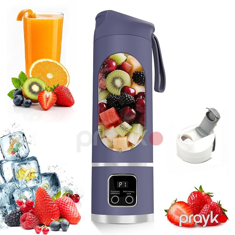 Mini Juice HS-860 6 bıçaqlı kokteyl blenderi Simsiz Meyvə Qarışdırıcı Blender — Ev texnikası, Bakı (3)