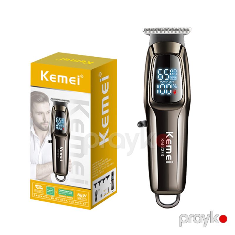 Kemeı Km-2273 - Trimmer Yeni Dizaynlı Peşəkar Saç Kəsiciləri Şarj Edilə Bilən Elektrikli Saç Kəsici Maşın — Usturalar, trimmerler və epilyatorlar, Bakı (5)