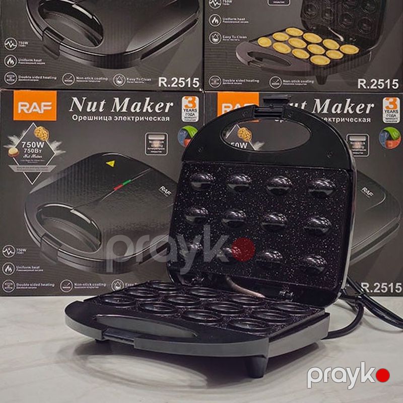 RAF R.2515 - 12 Hissəli Qoz Şirniyyatı Maşını, 750W Güc, Avtomatik Elektrikli Toster — Toster və vaflyasıcı, Bakı (4)