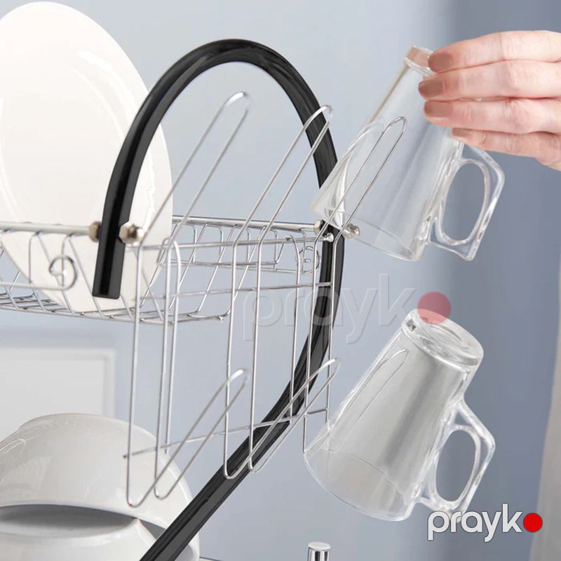 Mətbəx Rəfi 2 Pilləli Masaüstü Qab Orqanayzeri — Qablar və mətbəx əşyaları, Bakı (3)