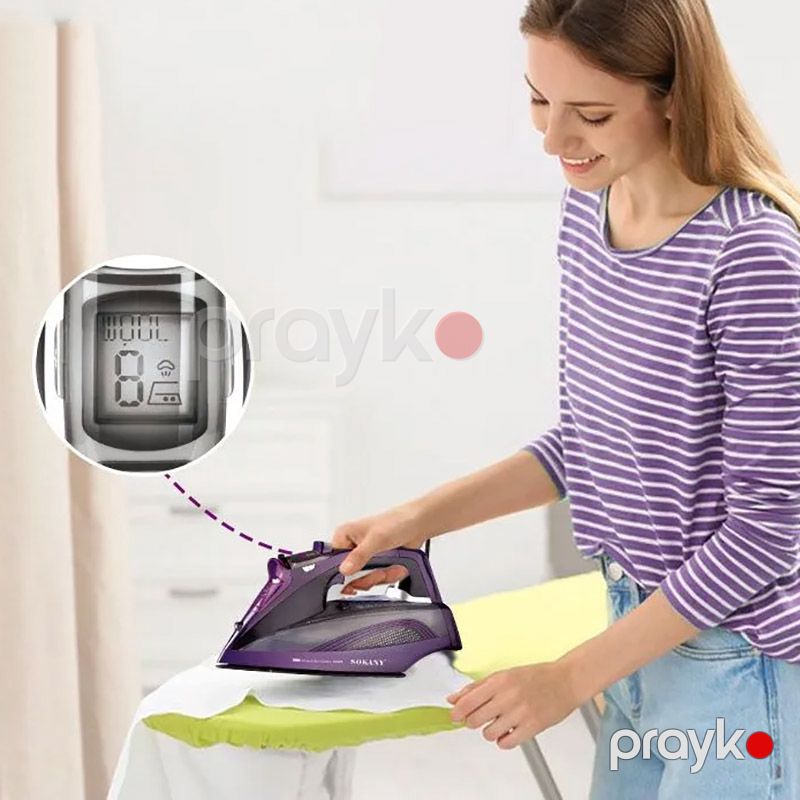 Sokany SK-11031 Buxarlı Ütü Keramika Altlıqlı Buxarlı Ütü 2400W — Ev texnikası, Bakı (2)