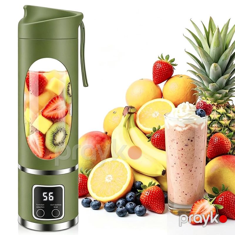 Mini Juice HS-860 6 bıçaqlı kokteyl blenderi Simsiz Meyvə Qarışdırıcı Blender — Ev texnikası, Bakı (4)