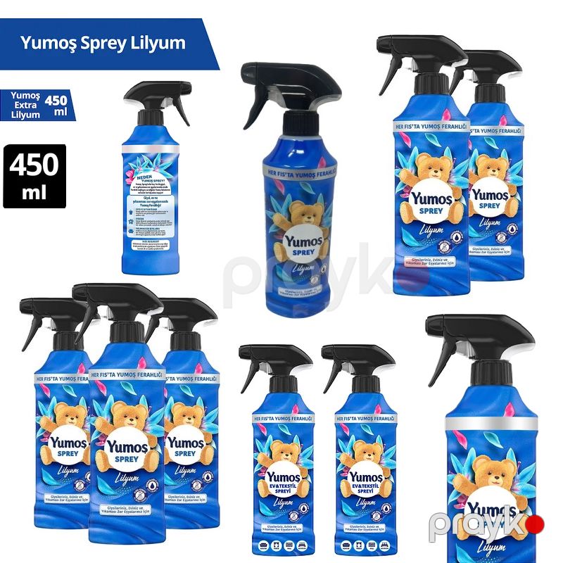 Yumoş Sprey Yıkaması Zor Eşyalar Için Lilyum 450 ml Yumoş Ev ve Tekstil Spreyi Lilyum Zor Eşyalar İçin 450 ml — Mallar, Bakı (5)