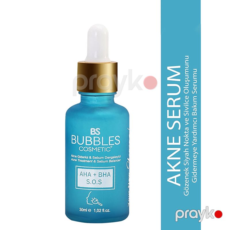 Bs Bubbles Cosmetic Akne və Qaranöktələrə Qarşı Üz Təmizləyici Serum 30ml Baxım Serumu — Gözəllik və səhiyyə, Bakı (2)