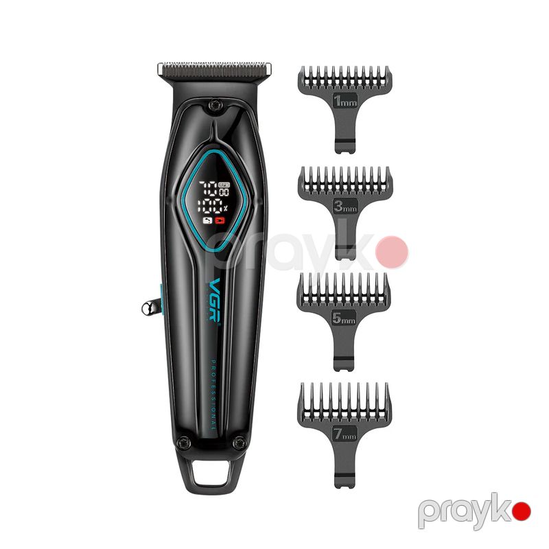 VGR V-945 Trimmer Professional Saç Kəsmə Maşını Elektrikli Saç Kəsmə Aləti LED Ekranlı Simsiz Trimmer — Usturalar, trimmerler və epilyatorlar, Bakı (6)