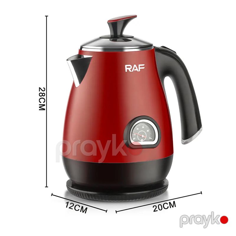 Professional RAF Elektrikli Çaydan 1500 W Gücə Məxsus R.7822 Tempratur Göstəricili Polad Çaydan 1.5 L SuTutumu — Elektrik çaydanları və termoslar, Bakı (6)
