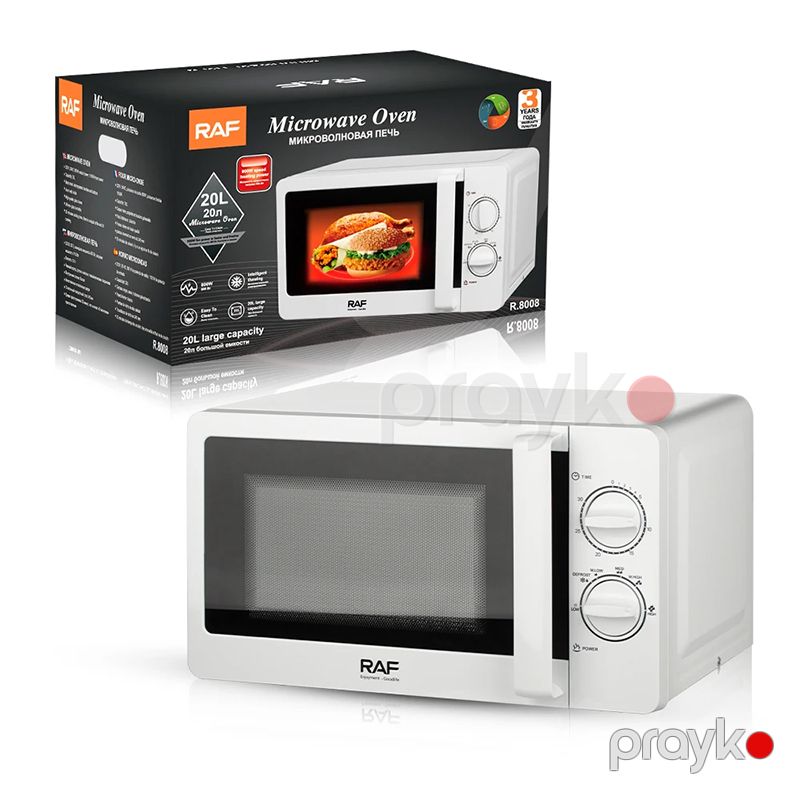 RAF R.8008 Mikrodalğalı Soba Elektrikli Yüksək Keyfiyyətli Soba 800W Gücündə Tutum 20 L — Mikrodalğalı sobalar, Bakı (2)
