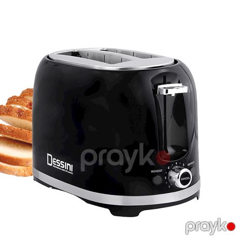 Dessini DS-3511 Elektrikli Toster 2 Dilim 7 Sürətli Çörək Qızardan 850W — Bakı