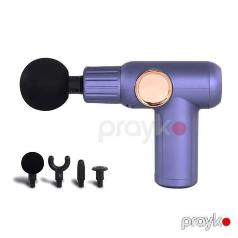 32 Pilləli LED Sensor Masaj Aparatı Çoxfunksiyalı Mini Masaj Tapançası Elektrikli Peşəkar Masaj Aləti 4 Müxtəlif Başlıqlı Tapança — Bakı
