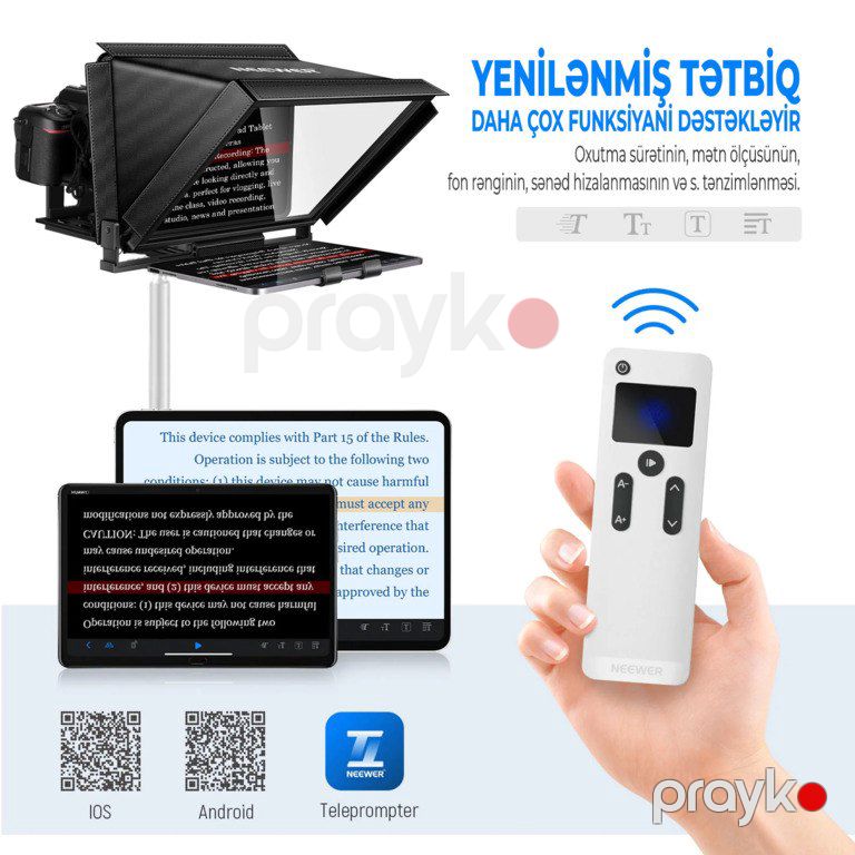 Neewer X12 Teleprompter — Foto və video texnikası, Bakı (11)