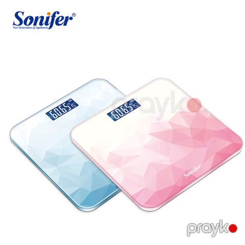 Sonifer SF-1909 Çəhrayı Döşəmə Tərəzi Sonifer SF-1909 Klassik Dizaynda Rəqəmsal Elektron Ağıllı Çəki Tərəzisi — Bakı