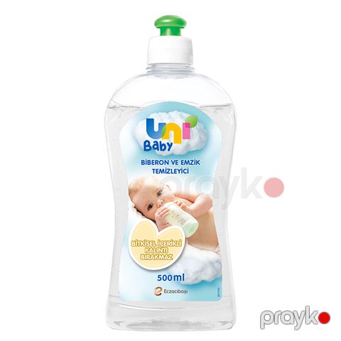 Uni Baby Biberon Ve Emzik Temizleyici 500 Ml Bitkisel İçerikli Emzik Təmizləyici Şəffaf Sterilize Serum — Bakı