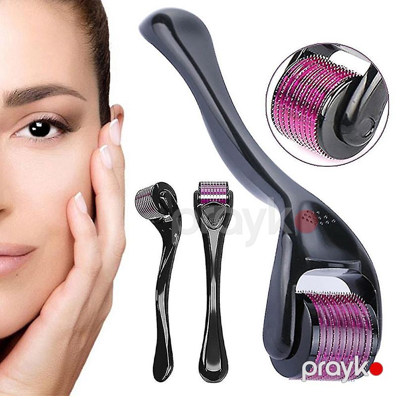 Derma Roller System Saç Dökülməsi Qırışlar Üçün Dəriyə Qulluq Aləti Mikropunktur İğneli Üzə Qulluq Aləti Bənövşəyi — Saç qayığı, Bakı (4)