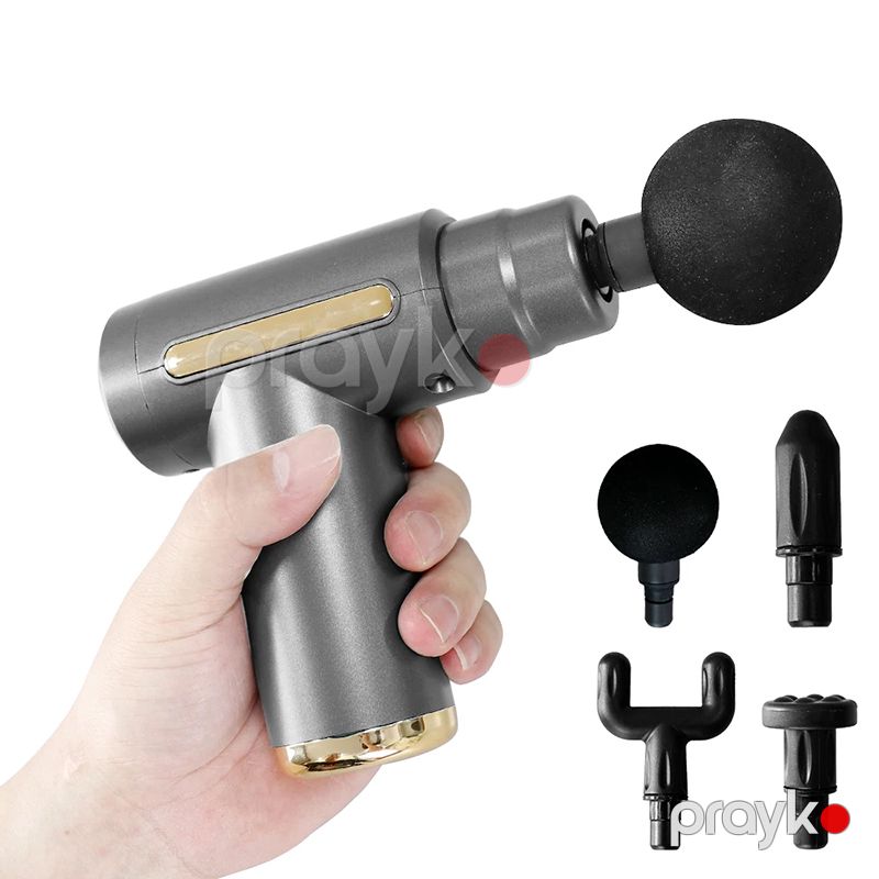 Çoxfunksiyalı Əzələ Rahatlaşdırıcı Silah 6 Rejimli Vibrasiyalı Masaj Tapançası Mini Dərin Doku Masajı Ağrı kəsici Cihaz — Masaj aparatları, Bakı (4)