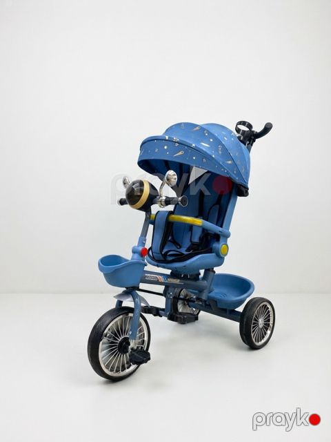 Üçtəkərli velosiped N-688, 1-4 yaş, Mavi, Metal/Plastik — Bakı