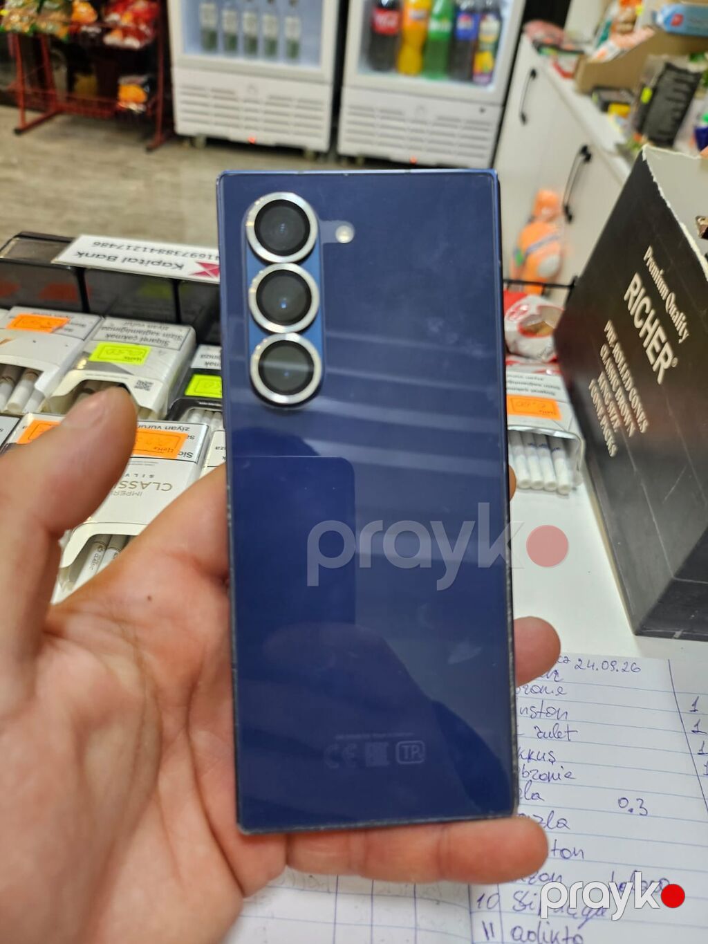 Samsung Galaxy Z Fold 6, 256 GB, rəng - Göy, Barmaq izi — Samsung, Bakı (4)