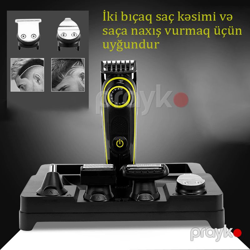 Kişilər üçün Ümumməqsədli Professional Saç Düzəldicisi Üz Bədən Təraş maşını Elektrikli Saç Qırxan — Usturalar, trimmerler və epilyatorlar, Bakı (4)