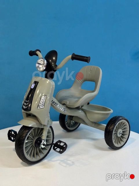 Uşaq üçtəkərli velosipedi, 1-5 yaş, açıq boz — Bakı