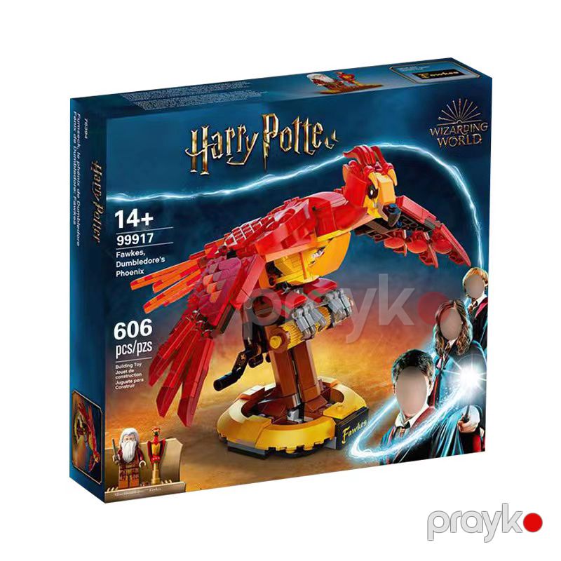 Harry Poter Lego Constructor Oyuncaq Fawkes Phoenix Dambldore, Harry Potter Constructor Bloklar 606, No.99917 — Oyuncaqlar, Bakı (8)