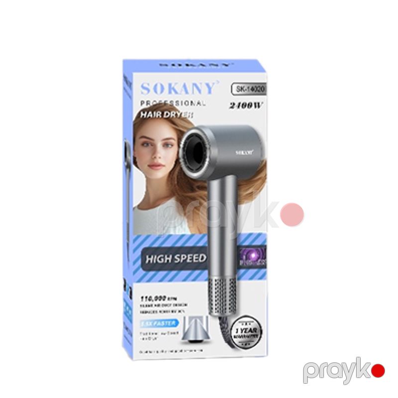Sokany SK-14020 - Hava Feni 2400W Yüksək Sürətli Hava Feni Portativ Saç Qurutma Maşını — Fən, Bakı (5)
