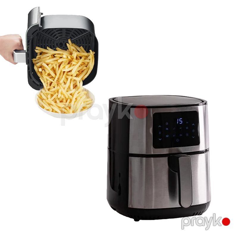 LED Sensor Ekranlı Sokany, Air Fryer 7L 1700W Gümüş Hava Fritözü Çoxfunksiyalı Rəqəmsal Yağsız Fritöz Sk-Zg-8048 — Digər mətbəx texnikası, Bakı (4)