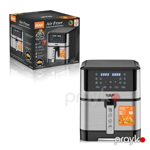 RAF R.5378 Çoxfunksiyalı Elektrikli Qızardıcı Hava Fritöz Airfryer 1800W 10L — Bakı