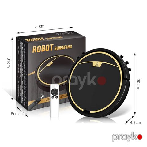 Uzaqdan İdarə Edilən Elektrikli 2800Pa Əmiş Güclü Robot Tozsoran — Bakı