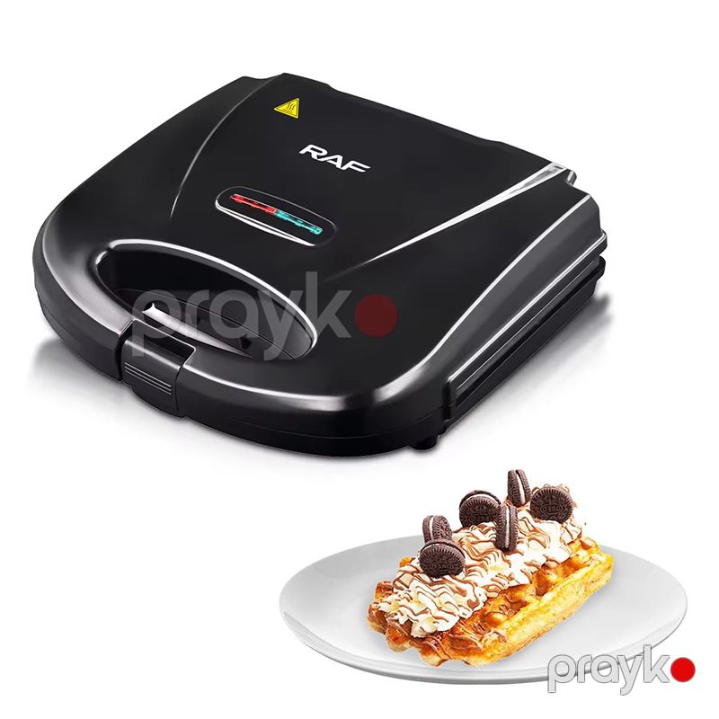 RAF İkitərəfli Qızıl Wafle Hazırlayıcı Panini Maker Mini Səhər Yeməyi Tost Hazırlayan Maşın Sandviç Vafli Maker R.274H — Toster və vaflyasıcı, Bakı (3)