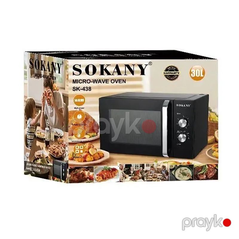 Sokany SK-438 Çoxfunksiyalı Elektrikli Mikrodalğalı Soba Qızdırıcı 1400W — Mikrodalğalı sobalar, Bakı (6)