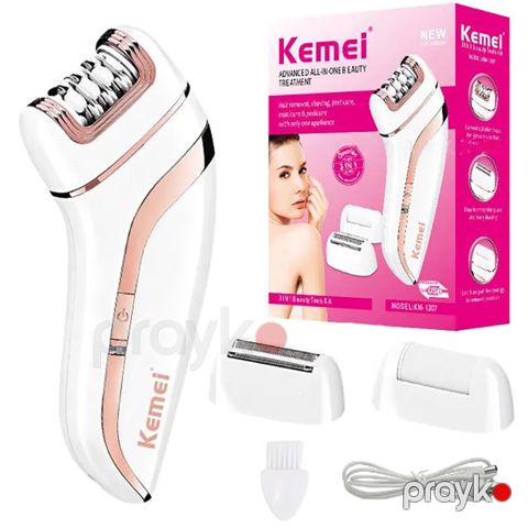 Kemei 3-ü 1arada Epilator Bədən Təraş Aparatı Elektirikli Epilyator — Bakı