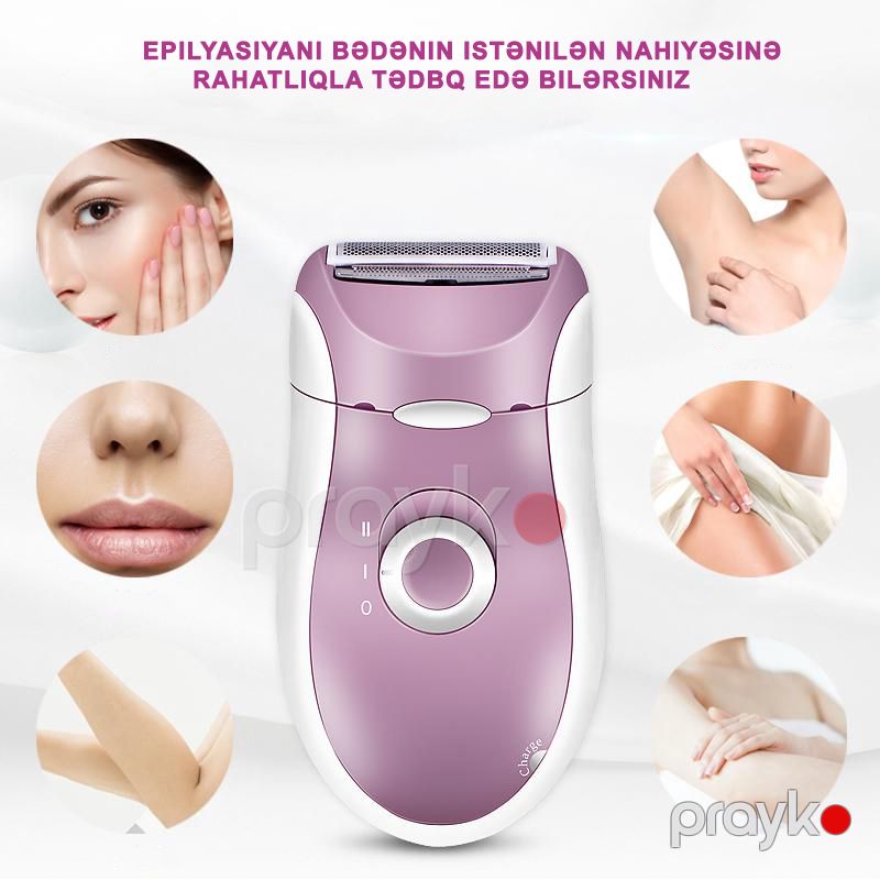 Yeni 2si 1də Yuyula Bilən başlıqlı Elektrikli Bədən Epilyatoru qadınlar üçün epilyator — Usturalar, trimmerler və epilyatorlar, Bakı (2)