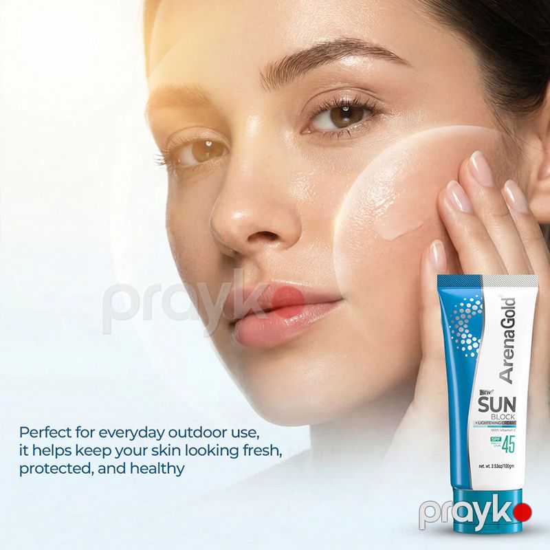Arena Gold Sun Block SPF 45 Günəşdən Qoruyucu Spf Krem 100 ml — Gözəllik və səhiyyə, Bakı (2)