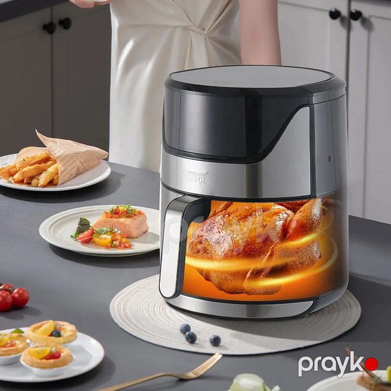 Winning Star ST-9685 1800W Gücündə Rəqəmsal Hava Fritözü 7L Böyük Tutumlu Çoxfunksiyalı Air Frey — Digər mətbəx texnikası, Bakı (5)