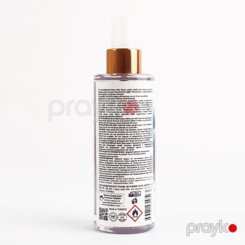 Bubbles Cosmetics BS15 Xanımlar Üçün Bədən spreyi Body Mıst Beauty 200ml Sprey — Gözəllik və səhiyyə, Bakı (3)