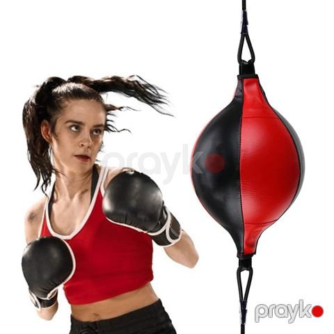 Cüt Uclu Everlast Boks Topu Boks Refleks Topu Boks Sürət Topu Dəri Boks Topu İdman Zalı üçün mükəmməldir MMA Boks Topu Paça Kordonu — Bakı