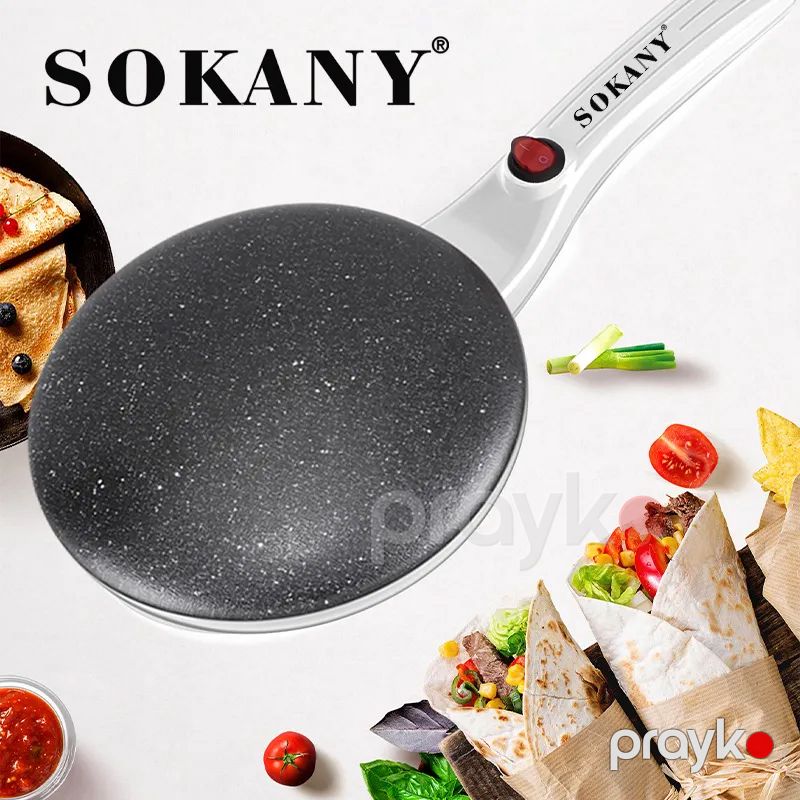 Sokany Krep Maker - HY-901 Elektrikli pancake tavası Sokany HY-901 Bilinçik Tavası 650V Bilinçik bişirən — Toster və vaflyasıcı, Bakı (5)