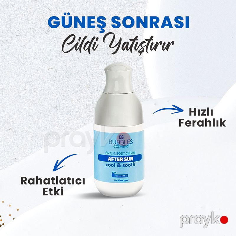 Günəşdən Sonra Bədən Nəmləndirici Təravətləndirici Nəmrəndirici Krem Bs Bubbles Cosmetic Günəş Sonrası Krem 100ml — Gözəllik və səhiyyə, Bakı (2)