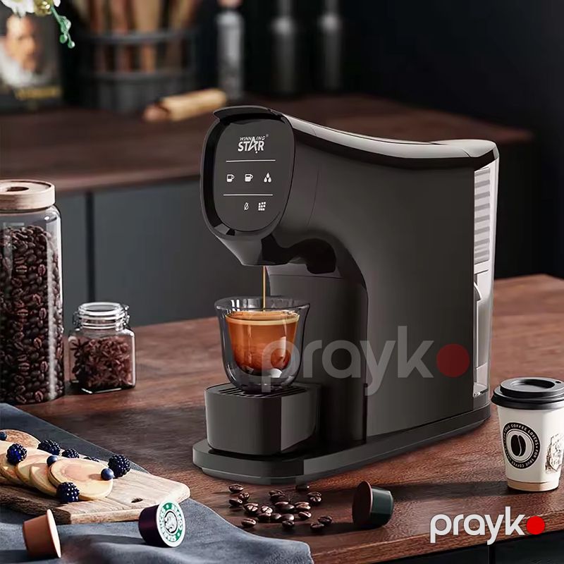 Wınnıng Star ST-9701 Çoxfunksiyalı Qəhvə Hazırlayan Elektrikli Yüksək Təzyiqli Espresso Maşını 1200W — Digər mətbəx texnikası, Bakı (3)