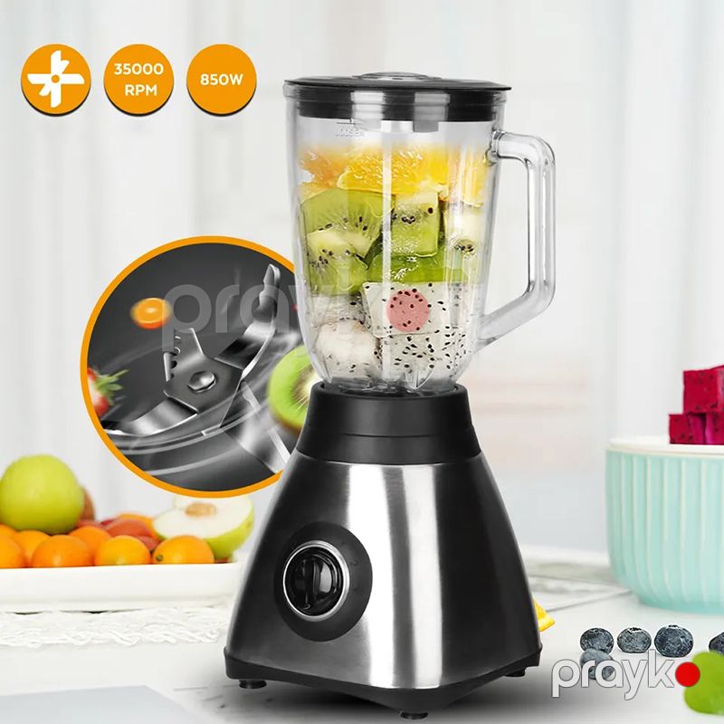 2-si 1 Arada Peşəkar Çoxfunkiyalı Smoothie Blender R.302 3 Sürət Ayarlı Buz Qırma Özəlliyi İlə Dayanıqlı Şüşə Blender 1.5L — Blenderlər, xırdalayanlar və mikserlər, Bakı (3)