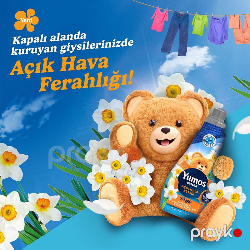 Yumoş Uzman Açık Hava Etkisi Yumuşatıcı 1200 ml Nergis Çamaşır Yumuşatıcısı Geyim Yumuşatıcı Açık Hava Esintisi — Mallar, Bakı (4)