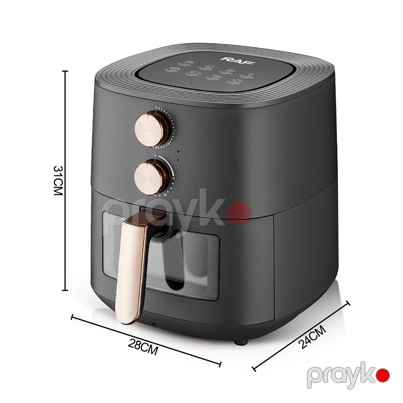 RAF Çoxfunksiyalı Hava Fritöz Görünən Pəncərəyə Sahib Böyük Tutumlu Elektrikli Air Fryer 7.2L Yağzsız Bişirmə Özəlliyi — Digər mətbəx texnikası, Bakı (7)
