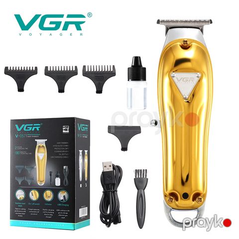 VGR V-057 Turbo Saç Kəsici, Simsiz Doldurula Bilən Professional Kişi Saç Kəsicisi üzqırxan maşın — Bakı