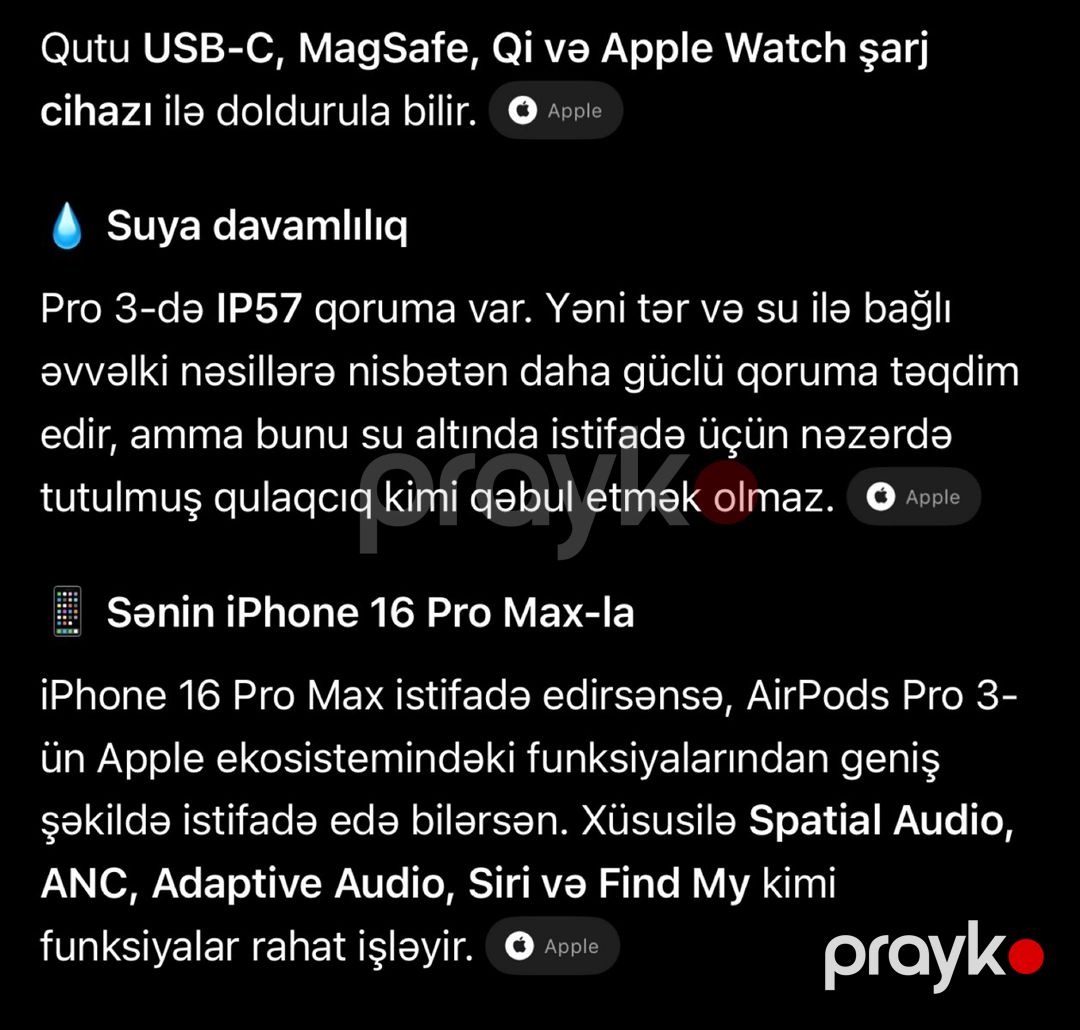 AirPods Pro 3 — Səs texnikası, Bakı (4)