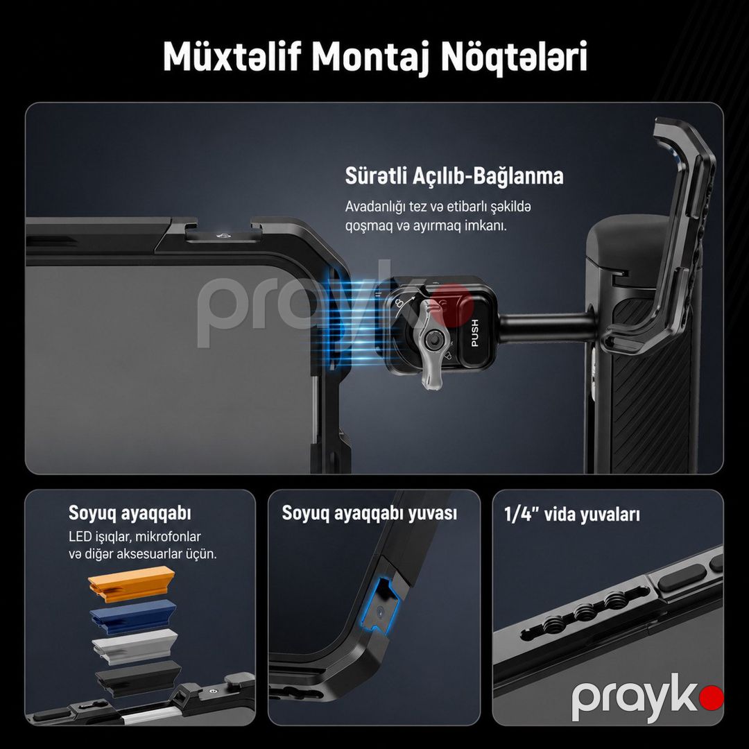 Apple iPhone 17 Pro üçün telefon qəfəsi Neewer PA143 — Smartfonlar, Bakı (7)