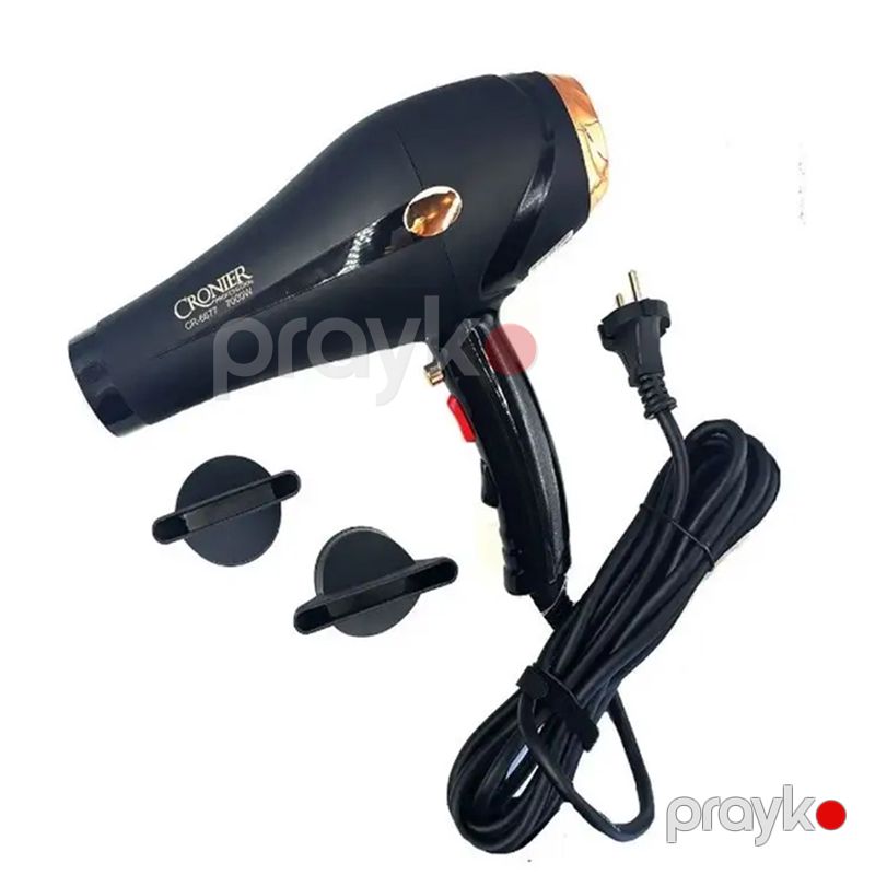 Saç Qurutma Maşını CR-6677 2500W Hava Feni Peşəkar İstifadə Üçün Yüksək Güclü Mini İon Texnologiya Saç Qurutma Feni — Fən, Bakı (5)