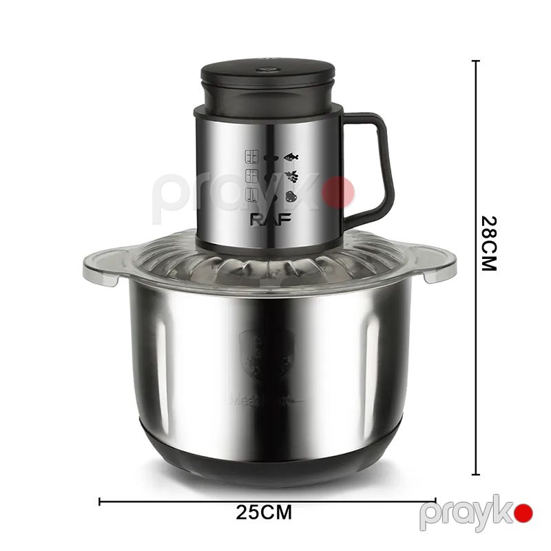 RAF 2 Sürətli Paslanmayan Polad Çoxfunksiyalı Doğrayıcı 1000W Gücündə Doğrayıcı Yüksək Keyfiyyətli Böyük Tutumlu 5L — Blenderlər, xırdalayanlar və mikserlər, Bakı (2)