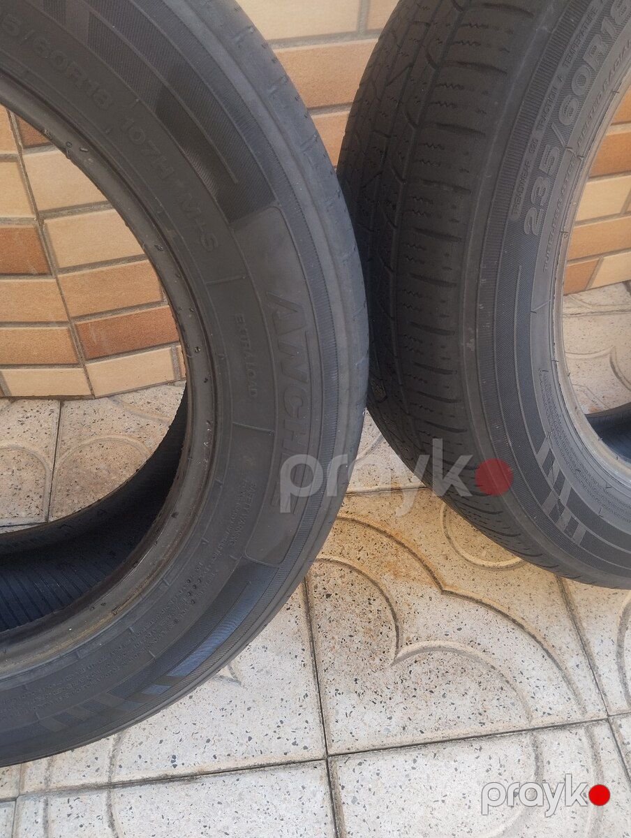 Hyundai SantaFe şinləri 235/60 R18 — Ehtiyat hissələri və aksesuarlar, Bakı (5)