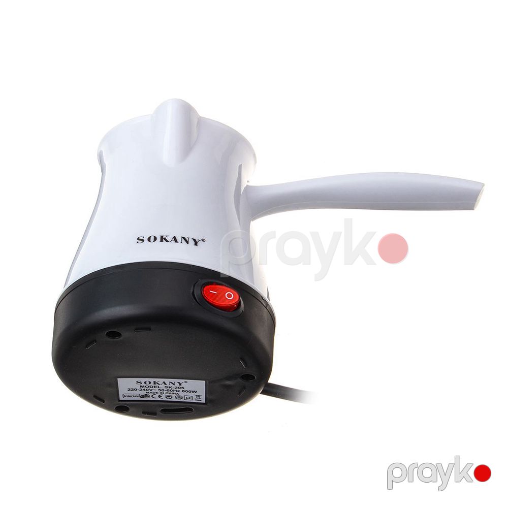 Paslanmayan Polad Qəhvə Çaydanı 600VT Sokany SK-205 600W Qəhvə Dəmləyici 500ml Deluxe Türk Qəhvə Hazırlayıcı — Digər mətbəx texnikası, Bakı (5)